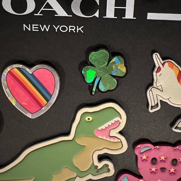 COACH LEATHER STICKER SET:NWT REXY/UNI/CHERRIES/ETC CBR58 - Picture 9 of 9